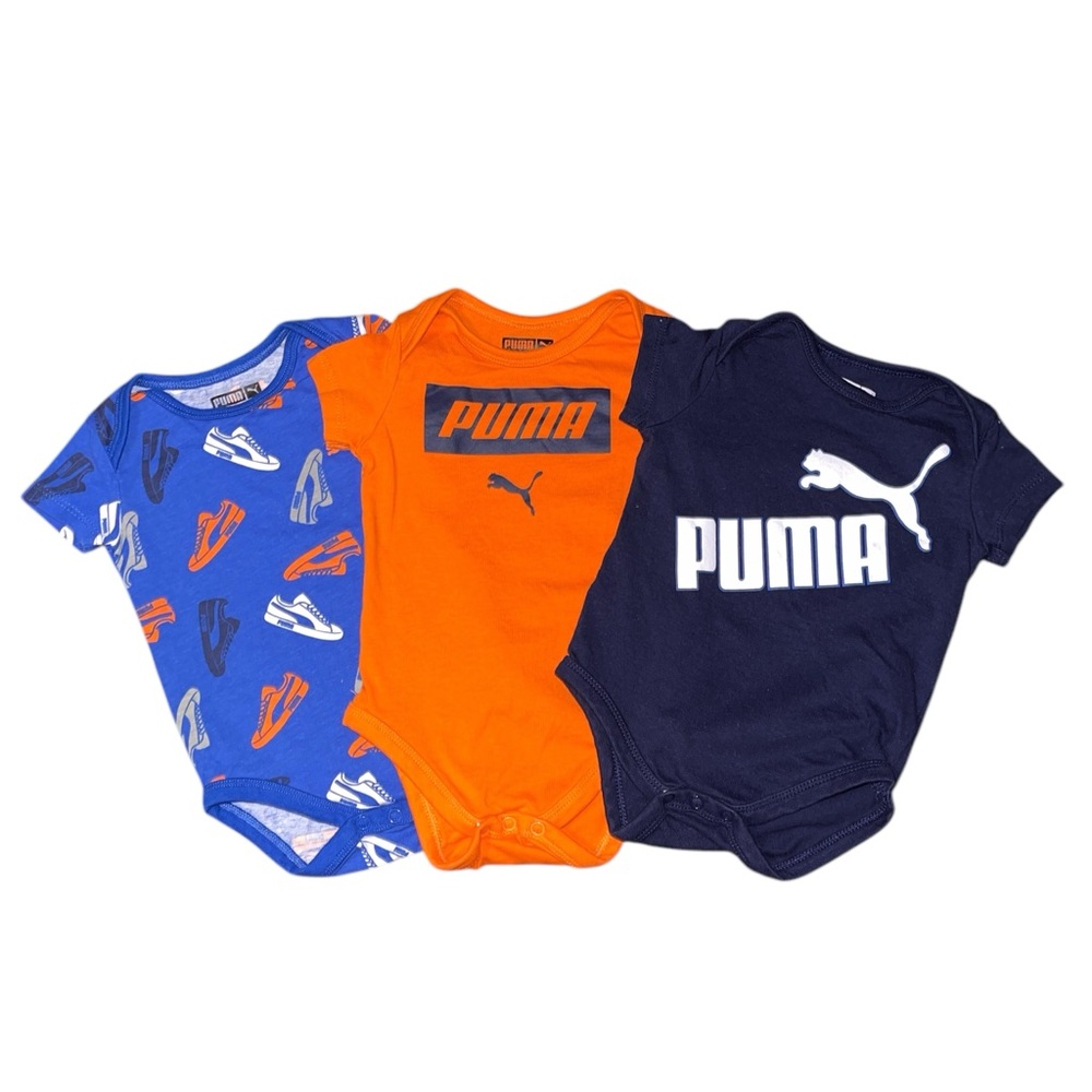 PUMA & Carter’s Baby Boy's 3-Piece Jersey Bodysuits Size 3M